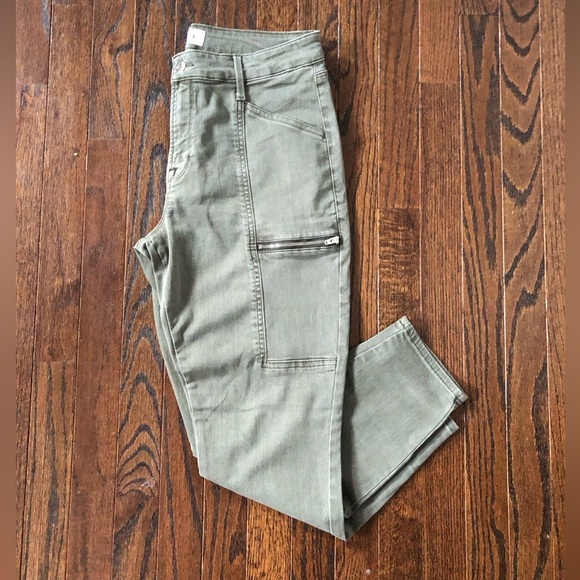 Revolve Pistola Denim Women’s 30 Zipper Pocket High-Rise Skinny Cargo Jeans- EUC - Picture 1 of 12